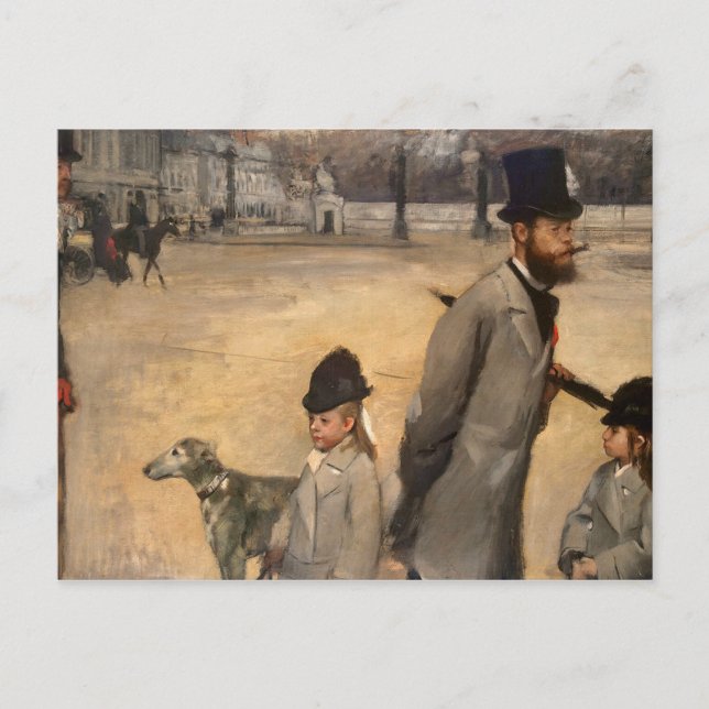 Carte Postale Edgar Degas | Place de la Concorde, 1875 (Devant)