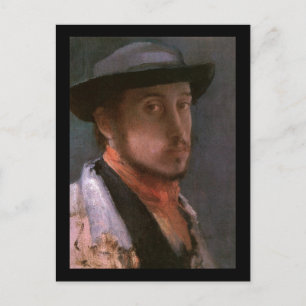 Carte Postale Edgar Degas Self Portrait