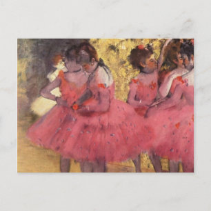 Carte Postale Edgar Degas The Pink Dancers Postcard