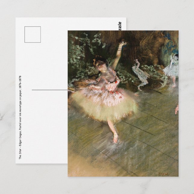 Carte Postale Edgar Degas - The Star 1878 (Devant / Derrière)