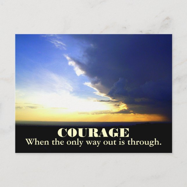 Carte Postale Edge of the Storm COURAGE postcard (Devant)