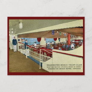 Carte Postale Edgewater Beach Hotel, Chicago Vintage
