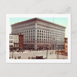Carte Postale Édifice Carré Ellicott, Buffalo, NY Vintage