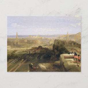 Carte Postale Edimbourg du château, 1847 (huile sur la toile)