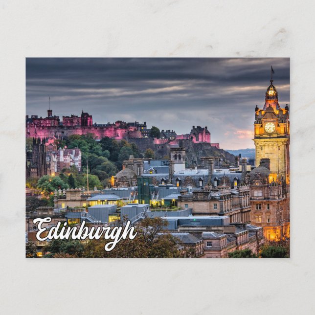 Carte Postale Edimbourg pittoresque, Ecosse, Royaume-Uni (Devant)