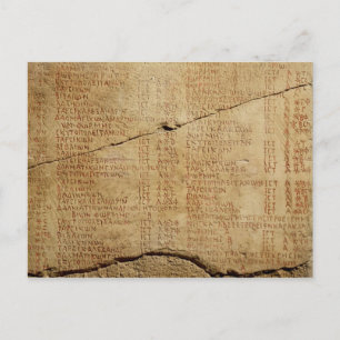 Carte Postale Édit de l'empereur Dioclétien