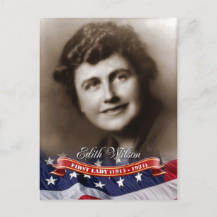 Carte Postale Edith Wilson, Première Dame des Etats-Unis