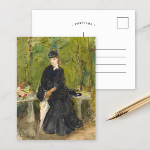 Carte Postale Edma assis dans un parc   Berthe Morisot