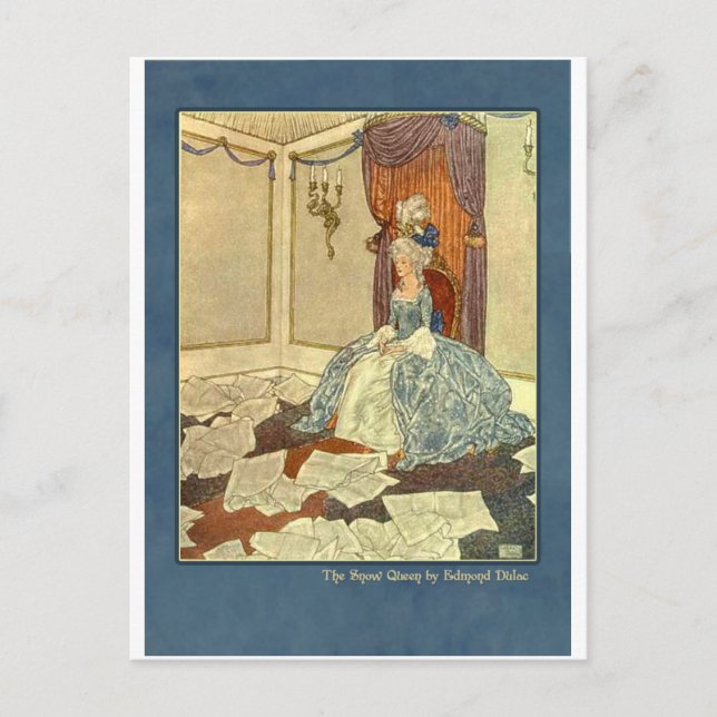 Carte Postale Edmund Dulac Illustration de The Snow Queen (Devant)
