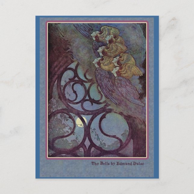 Carte Postale Edmund Dulac Illustre Edgar Allan Poe (Devant)