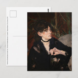 Carte Postale Edouard Manet - Berthe Morisot avec un éventail 18