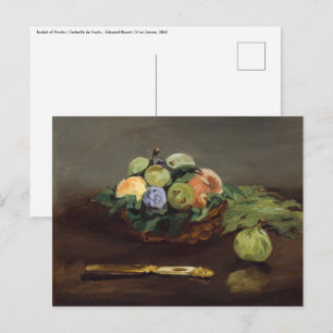 Carte Postale Edouard Manet - Corbeille de Fruits