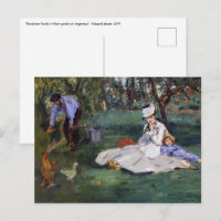 Edouard Manet - La famille Monet dans son jardin