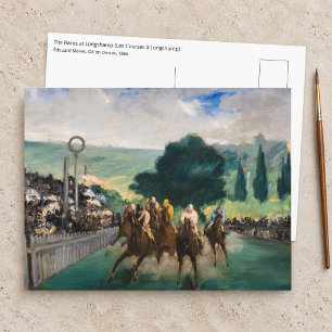 Carte Postale Edouard Manet - Les Courses à Longchamp