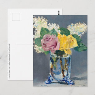 Carte Postale Edouard Manet - Lilas et Roses
