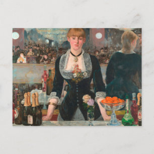 Carte Postale Édouard Manet Un bar aux Folies-Bergère