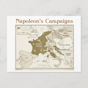 Carte Postale Éducation, Histoire, Napoléon, Europe 1812
