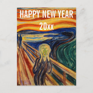 Carte Postale Edvard Munch - Bonne année du cri