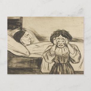 Carte Postale Edvard Munch - La mère morte et son enfant