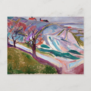 Carte Postale Edvard Munch Paysage, Kragerø