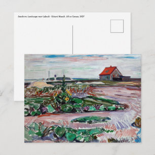 Carte Postale Edvard Munch - Seashore. Paysage près de Lubeck