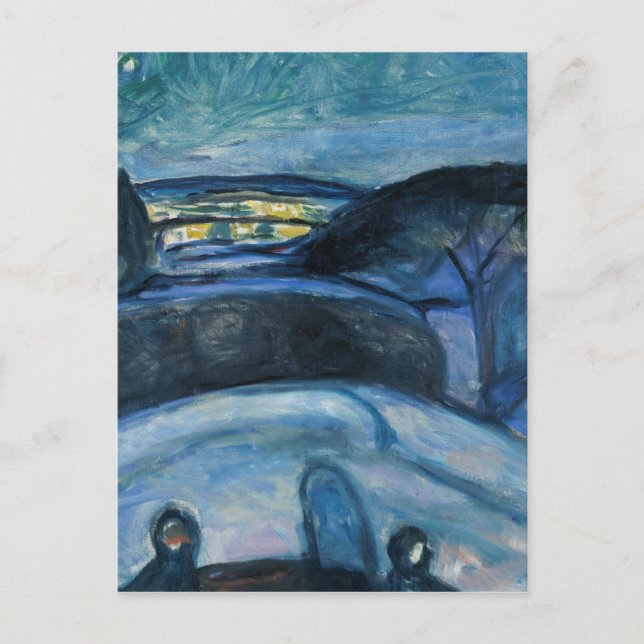 Carte Postale Edvard Munch - Starry Night (Devant)