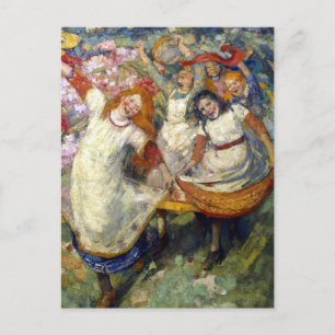 Carte Postale Edward Atkinson Hornel - La danse du printemps