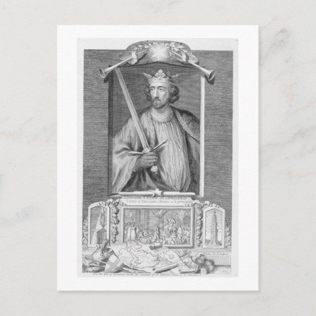 Carte Postale Edward I (1239-1307) Roi d'Angleterre de 1272, af (Devant)