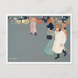 Carte Postale Edward Penfield, Homme et Femme, Art