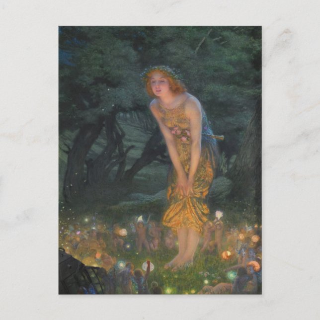 Carte Postale Edward Robert Hughes Midsummer Eve CC1101 (Devant)