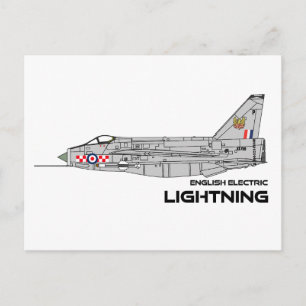 Carte Postale EE Lightning - 56e Escadron RAF
