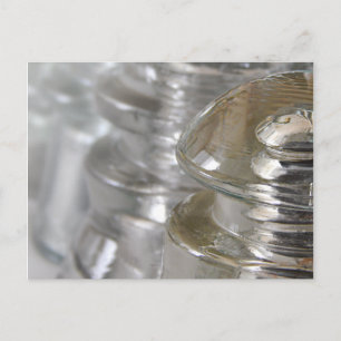 Carte Postale Effacer les isolateurs en verre