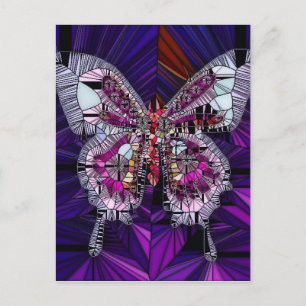 Carte Postale Effet papillon royal - Sapphire & Amethyst