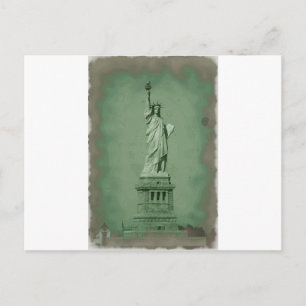 Carte Postale Effet photo endommagé Statue de la Liberté