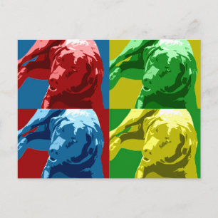 Carte Postale Effet pop art Labrador !