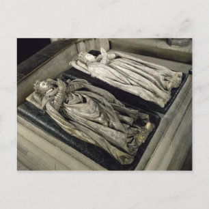 Carte Postale Effigies de Henri II et Catherine de Medici