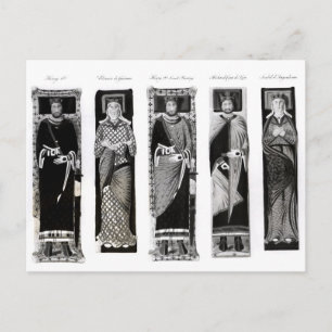Carte Postale Effigies d'Henri II Eleanor d'Aquitaine