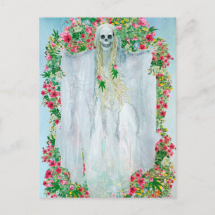 Carte postale Effrayant de la nuit d'Halloween