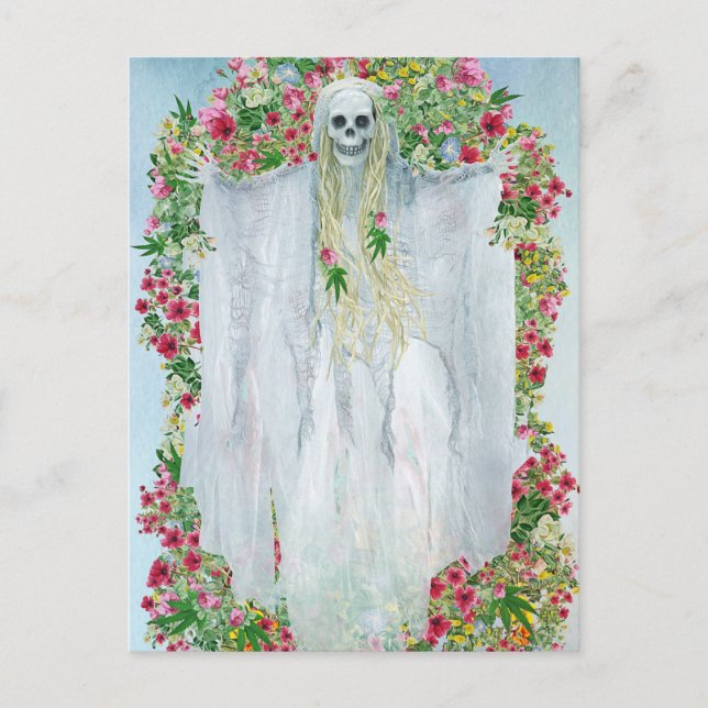 Carte postale Effrayant de la nuit d'Halloween (Devant)