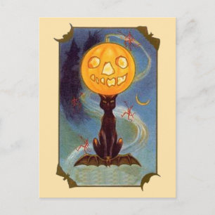 Carte postale éffrayant Vintage Halloween