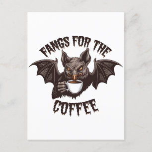 Carte Postale Éffrayants pansements d'Halloween pour la caféine