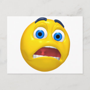 Carte Postale effrayé