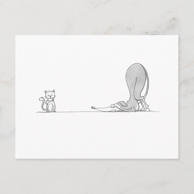 Carte Postale Effrayé (Devant)