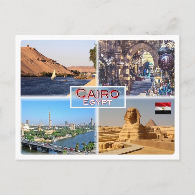 Carte Postale EG Le Caire - Nil - Khan el Khalili - (Devant)