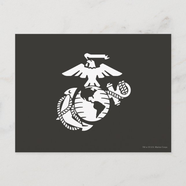 Carte Postale EGA à une couleur - blanc (Devant)