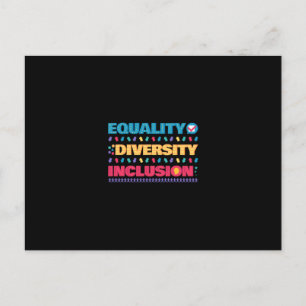 Carte Postale Égalité diversité inclusion