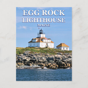Carte Postale Egg Rock Lighthouse, Bar Harbour Maine Postcard