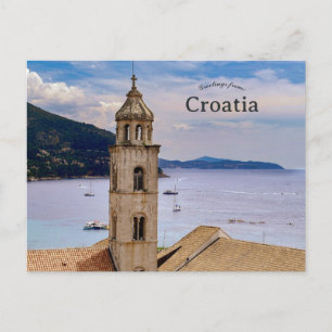 Carte Postale Église à Dubrovnik Croatie