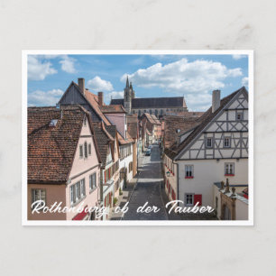 Carte Postale Église à Rothenburg ob der Tauber, Allemagne