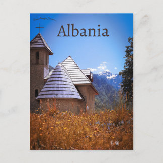 Carte Postale Église catholique de Theth dans le comté de Shkodë